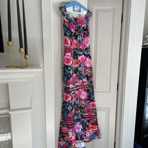 Tadashi Shoji Floral Gown, XS